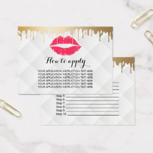 Makeup Artist Gold Drips Application Instructions