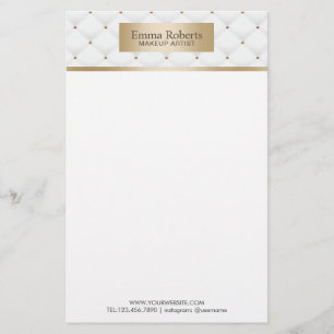 Makeup Artist Gold Label Luxury Quilts Bauty Salon Stationery