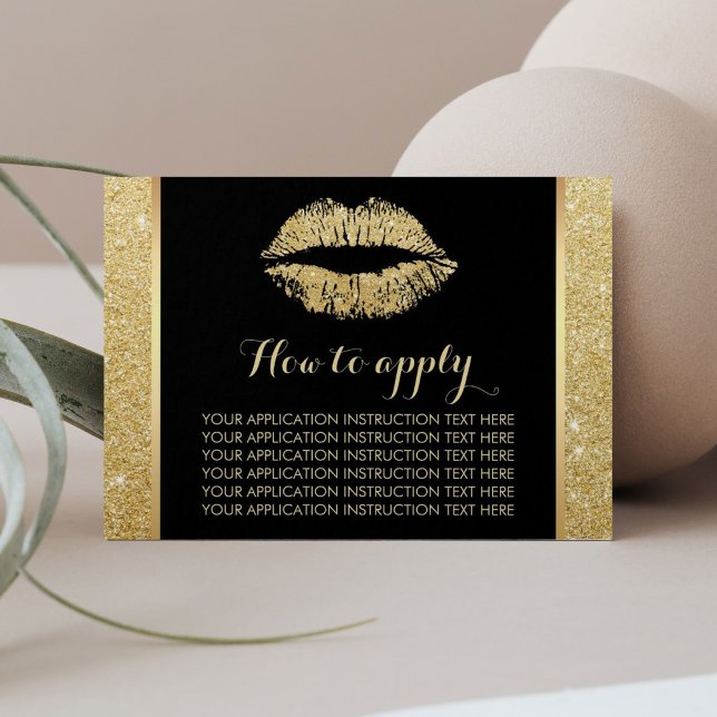 Makeup Artist Gold Lips Application Instructions (Creator Uploaded)