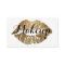 Makeup Artist Gold Lips Modern Script