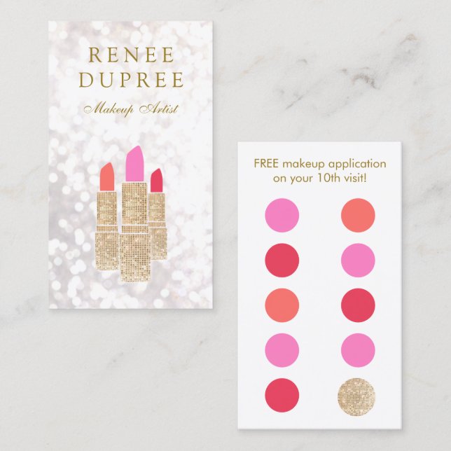 Makeup Artist Gold Lipstick 10 Punch Loyalty (Front/Back)