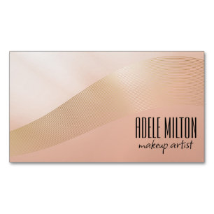 Makeup Artist Hair Salon Modern Holographic Magnetic Business Card