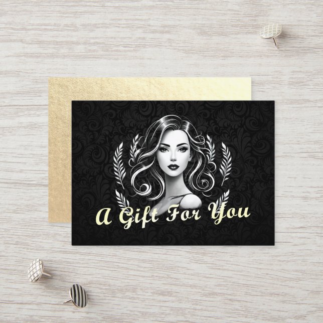 Makeup Artist Hair Stylist Beauty Salon Lash Brows Discount Card (Front/Back In Situ)