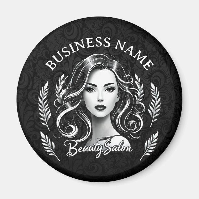 Makeup Artist Hair Stylist Beauty Salon Lash Brows Magnet (Front)