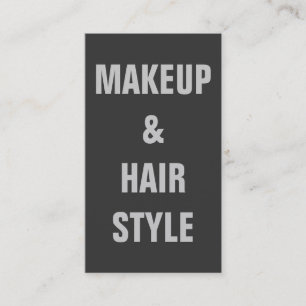Makeup Artist Hair Stylist Modern Plain Minimalist Business Card