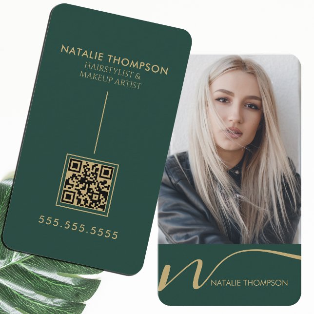 Makeup Artist Hairstylist Nail Tech Beauty Salon Business Card (Creator Uploaded)