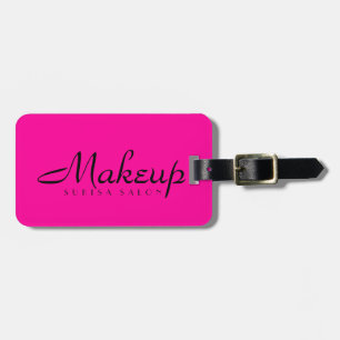 Makeup Artist Hot Pink Luggage Tag