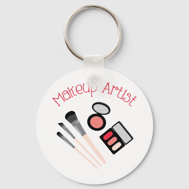 Makeup Artist Key Ring (Front)