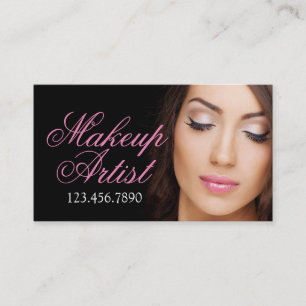 Makeup Artist Lashes Beauty Cosmetology Salon Business Card