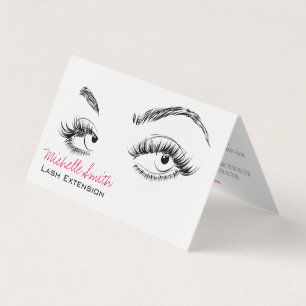Makeup Artist Lashes Brows Loyalty Card