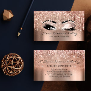 Makeup Artist Lashes Drips OPEN EYE CLOSED VIP Business Card