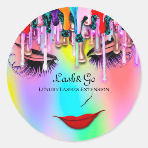 Makeup Artist Lashes Product Sticker Beauty Name 