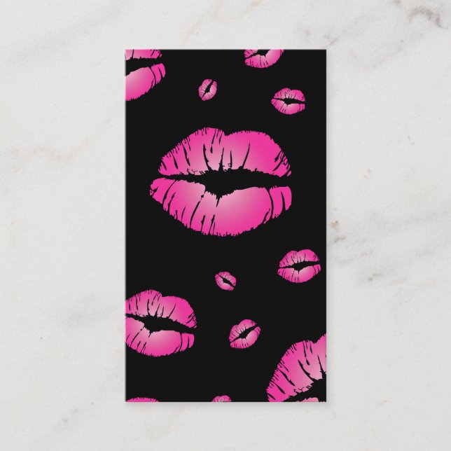 Makeup Artist Lips Business Card (Front)