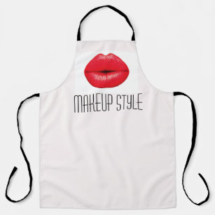 Makeup artist lipstick business apron