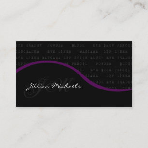 Makeup Artist Make Up Woman Business Card