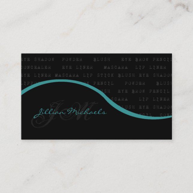 Makeup Artist Make Up Woman Business Card (Front)