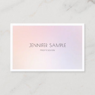 Makeup Artist Modern Elegant Professional Plain Business Card