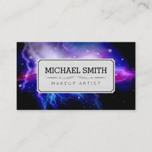 Makeup Artist Modern Galaxy #12 Business Card