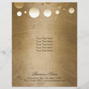 Makeup Artist Modern Gold Confetti Dots Grunge Flyer