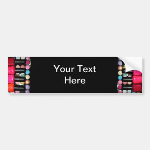 Makeup Artist Nail Polishe Eye Shadow Palette Bumper Sticker