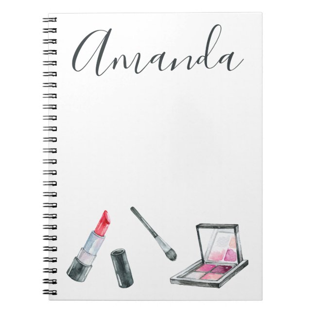 Makeup Artist Personalised Custom Art Notebook (Front)
