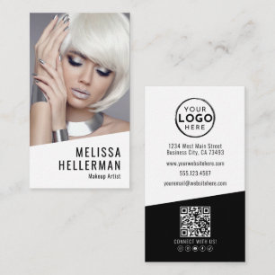 Makeup Artist Photo Vertical Business Card