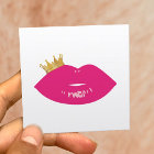 Makeup Artist Pink Lips Queen Crown Beauty Salon