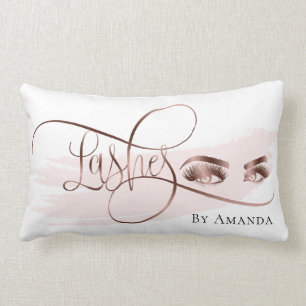 Makeup artist Pinky Lash Beauty BlushLumbar Pillow