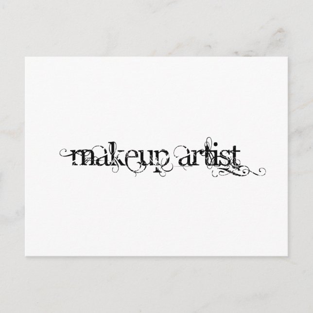 Makeup Artist Postcard (Front)