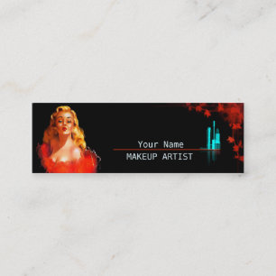 MakeUp Artist - profilecard Mini Business Card