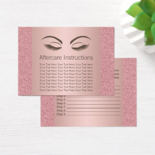Makeup Artist Rose Gold Aftercare Instructions