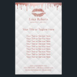 Makeup Artist Rose Gold Lips Modern Beauty Salon Flyer<br><div class="desc">Makeup Artist Rose Gold Lips Modern Beauty Salon Brochures.</div>