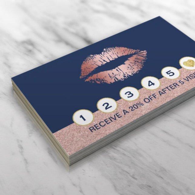 Makeup Artist Rose Gold Lips Navy Blue Loyalty (Creator Uploaded)