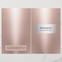 Makeup Artist Salon Spa Rose Gold Bi-Fold