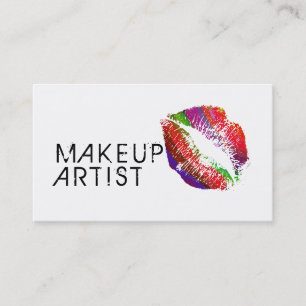 Makeup Artist Stylish Lips #6 Business Card