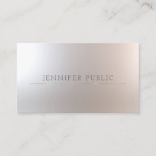 Makeup Artist Tasteful Glamour Gold Beauty Salon Business Card
