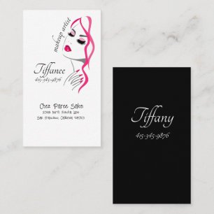Makeup Artist Unique Drawing Business Card