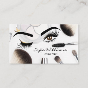 Makeup artist Wink Eye Beauty Salon Business Card