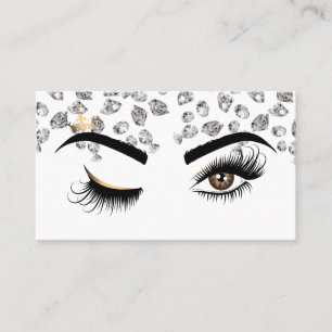 Makeup artist Wink Eye Beauty Salon Diamonds Business Card