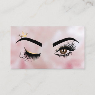 Makeup artist Wink Eye Beauty Salon Lash Extension Business Card