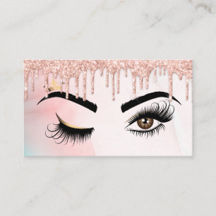 Makeup artist Wink Eye Beauty Salon Lash Extension Business Card