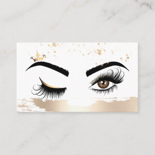 Makeup artist Wink Eye Beauty Salon Lash Extension Business Card