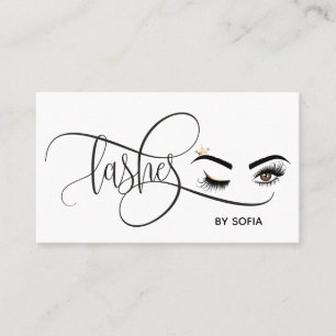 Makeup artist Wink Eye Beauty Salon Lash Extension Business Card