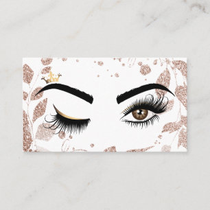 Makeup artist Wink Eye Beauty Salon Lash Extension Business Card