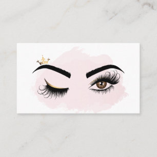Makeup artist Wink Eye Beauty Salon Lash Extension Business Card