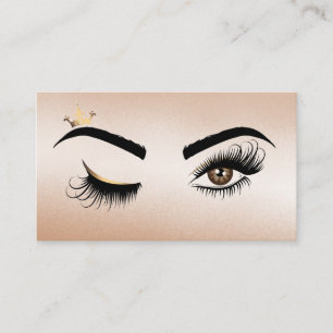 Makeup artist Wink Eye Beauty Salon Lash Extension Business Card
