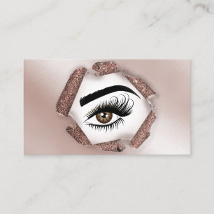 Makeup artist Wink Eye Beauty Salon Lash Extension Business Card