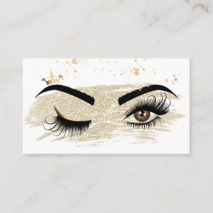 Makeup artist Wink Eye Beauty Salon Lash Extension Business Card