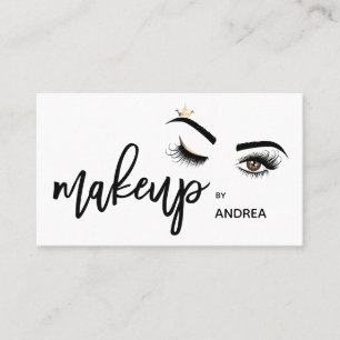 Makeup artist Wink Eye Beauty Salon Lash Extension Business Card