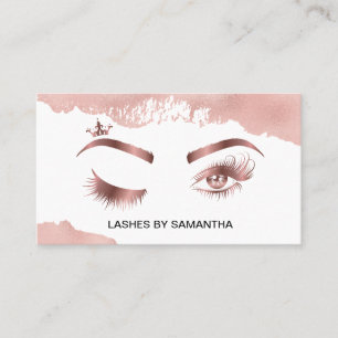 Makeup artist Wink Eye Beauty Salon Lash Extension Business Card